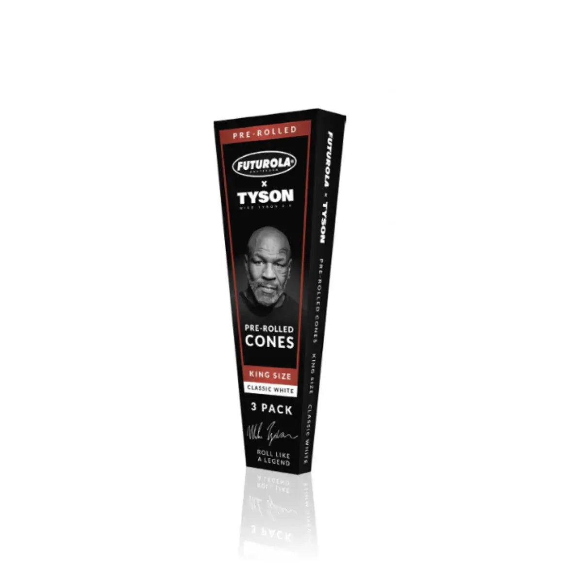 Futurola - Tyson 2.0 Cones - King Size - 3 Counts Per Pack - 30 Packs Per Display - Classic White - Smoke empire