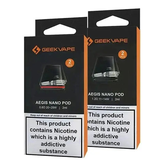 Geek Vape Aegis Nano 0.6ohms Replacement Pods 2/pk - Smoke empire