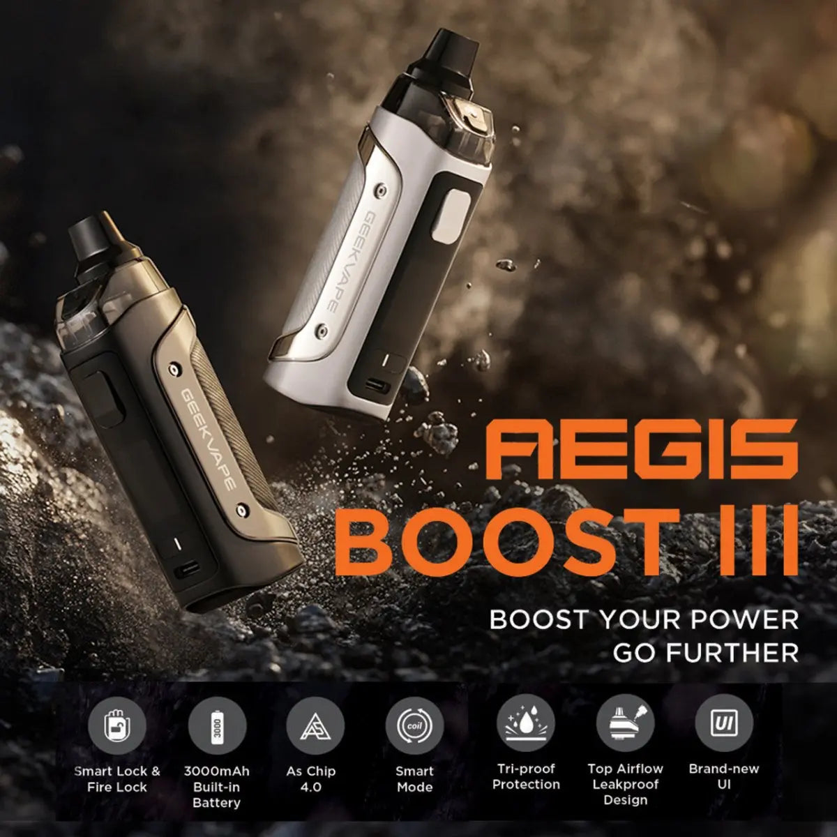 Geekvape Aegis Boost III - 60W Pod Kit - Smoke empire