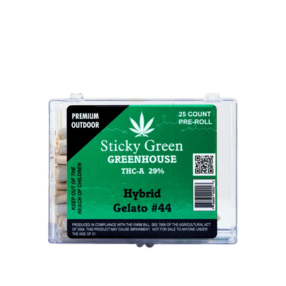 Gelato 44 Green House Pre Rolls (Hybrid) - Smoke empire