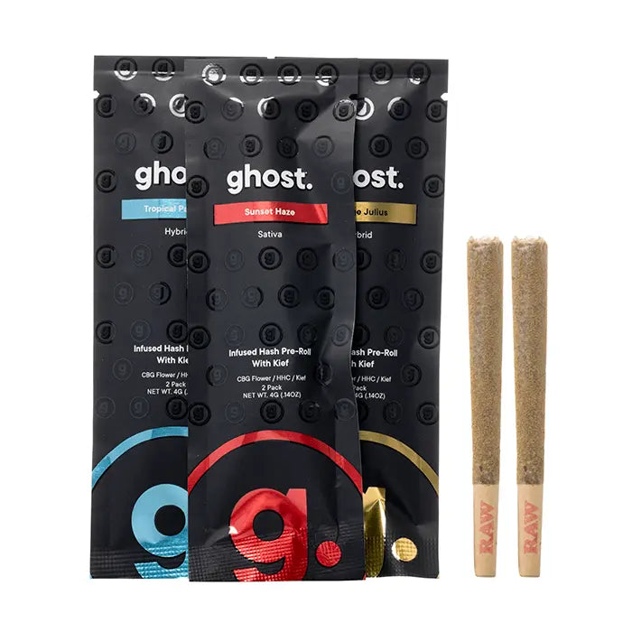 Ghost Hemp Hash & Kief Infused Prerolls 4G - Smoke empire