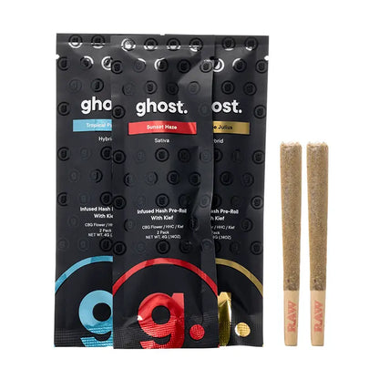 Ghost Hemp Hash & Kief Infused Prerolls 4G - Smoke empire