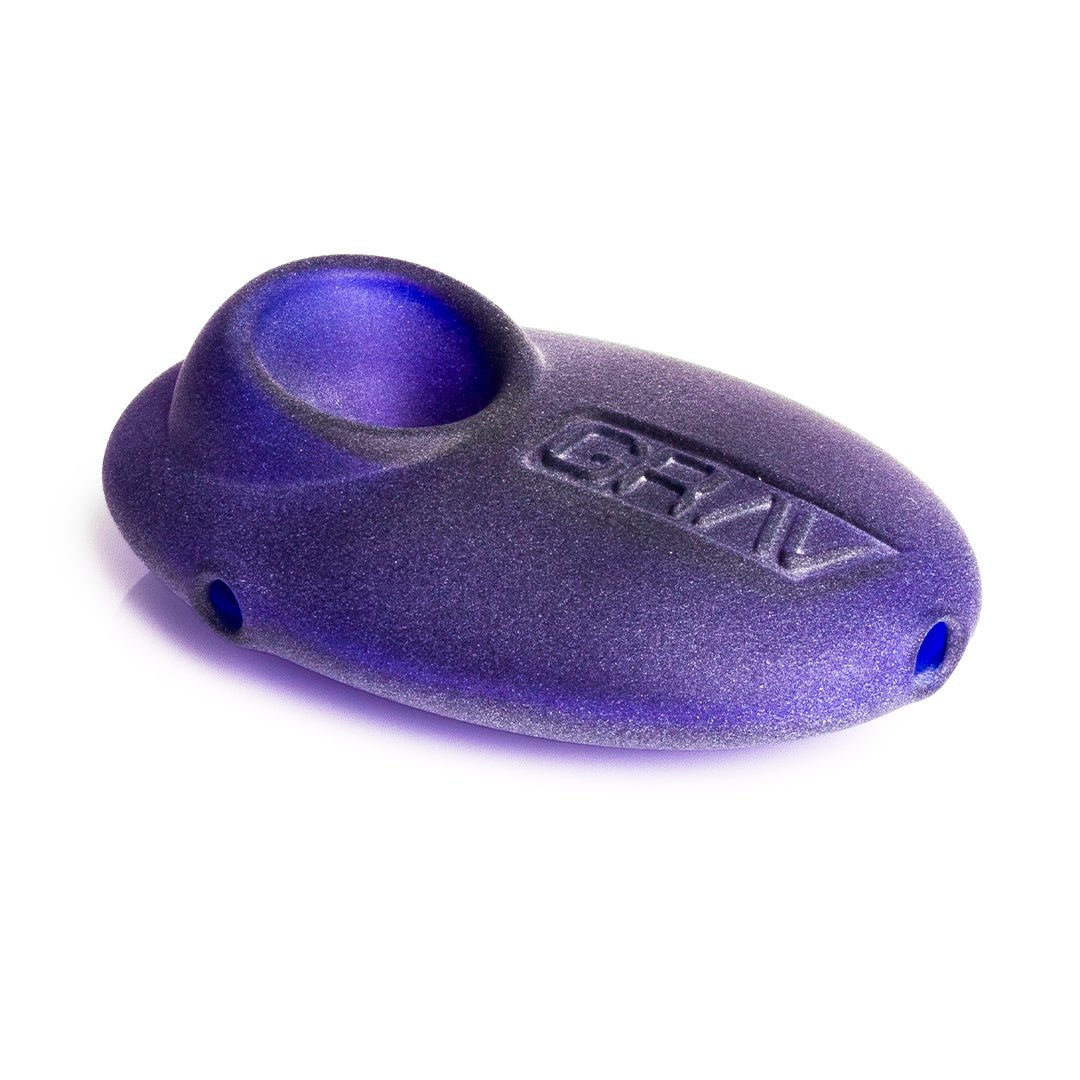Grav 3 Inch Sandblasted Pebble Spoon Pipe - Smoke empire