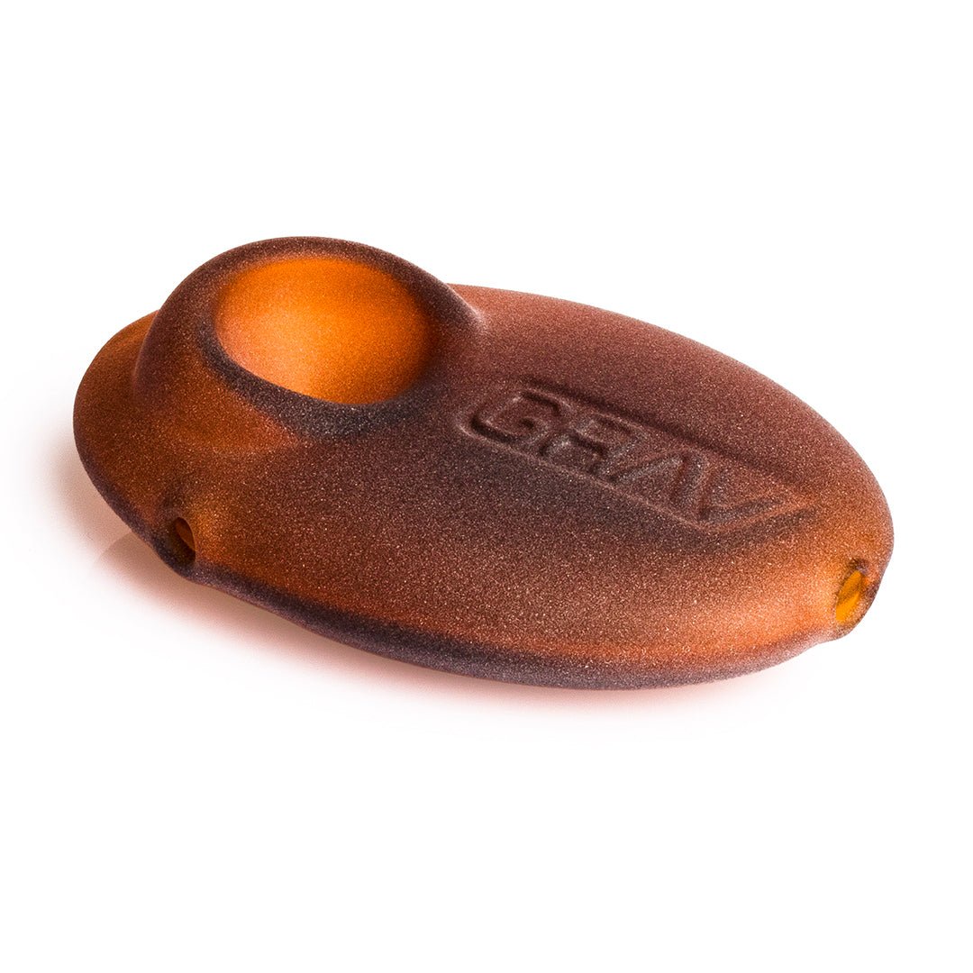 Grav 3 Inch Sandblasted Pebble Spoon Pipe - Smoke empire