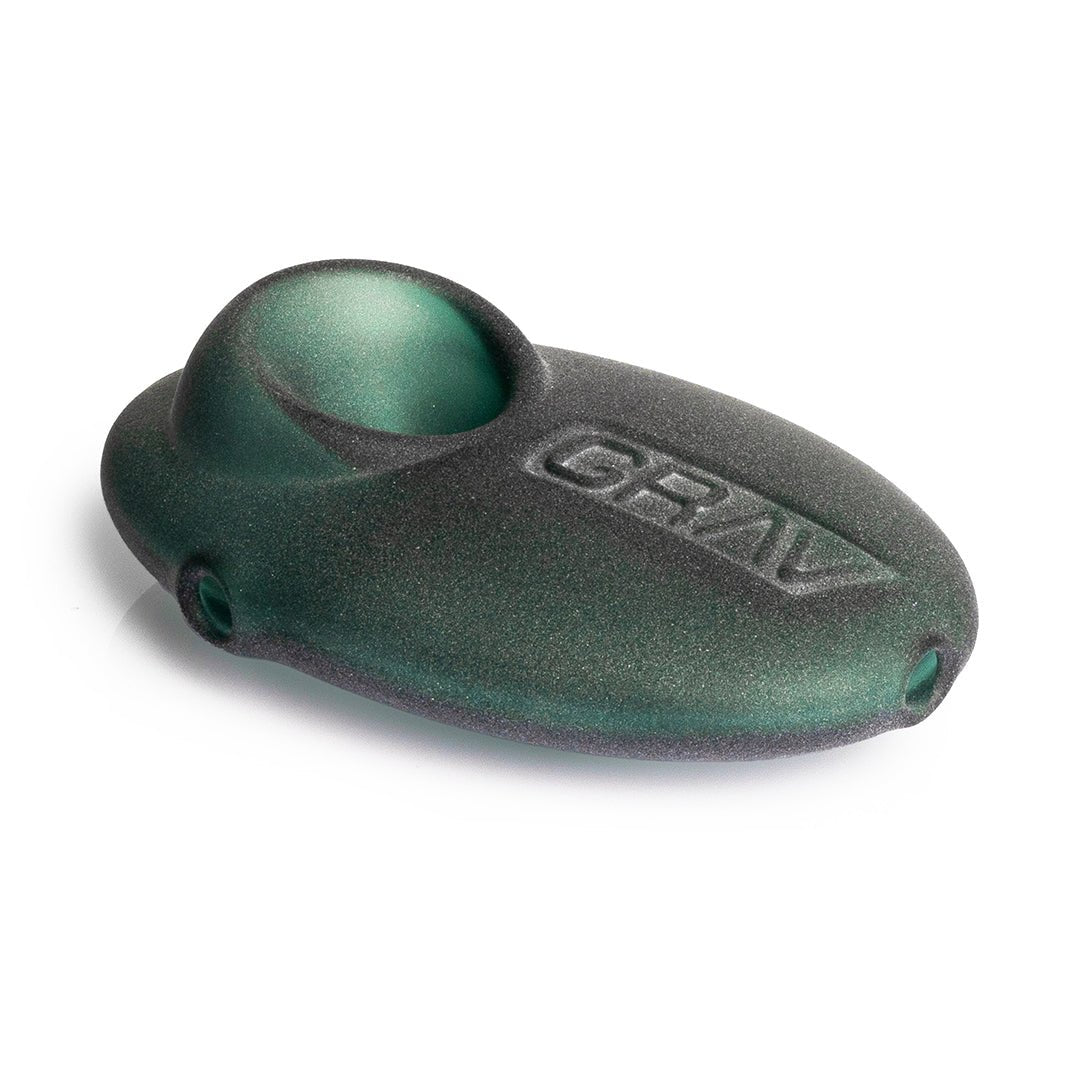 Grav 3 Inch Sandblasted Pebble Spoon Pipe - Smoke empire