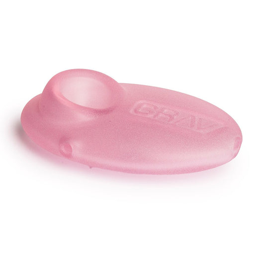 Grav 3 Inch Sandblasted Pebble Spoon Pipe - Smoke empire