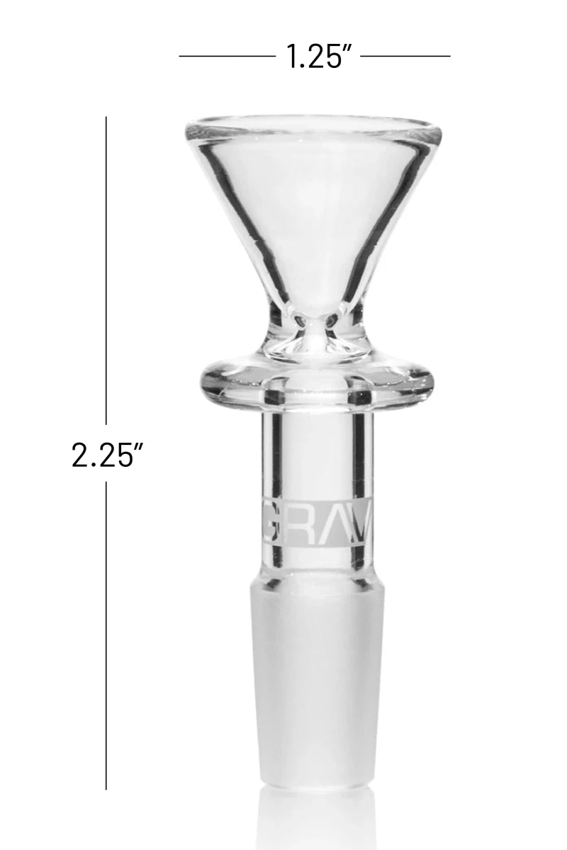 Grav Funnel Bowl 14mm - Clear - Smoke empire