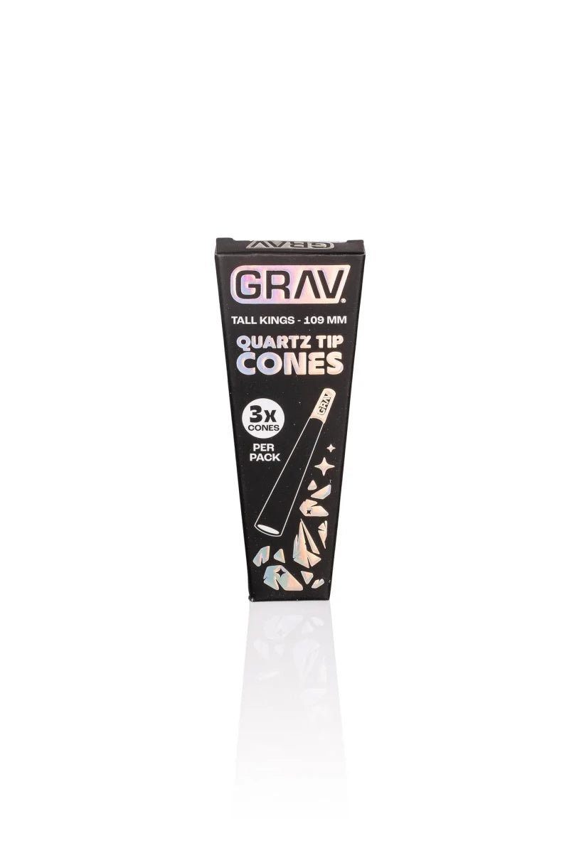 Grav Quartz Tip Cones (Black) - Smoke empire
