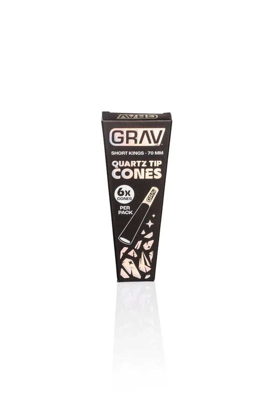 Grav Quartz Tip Cones (Black) - Smoke empire