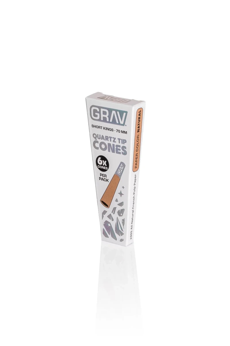 Grav Quartz Tip Cones (Natural) - Smoke empire