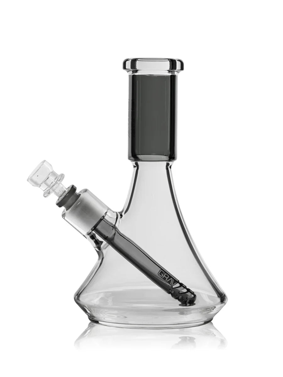 Grav Small Deco Beaker Water Pipe - Smoke empire