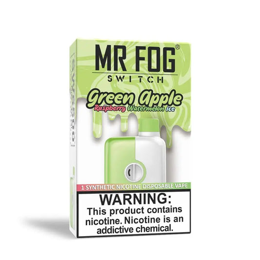 GREEN APPLE RASPBERRY WATERMELON ICE - MR FOG SWITCH 5500 PUFFS - Smoke empire