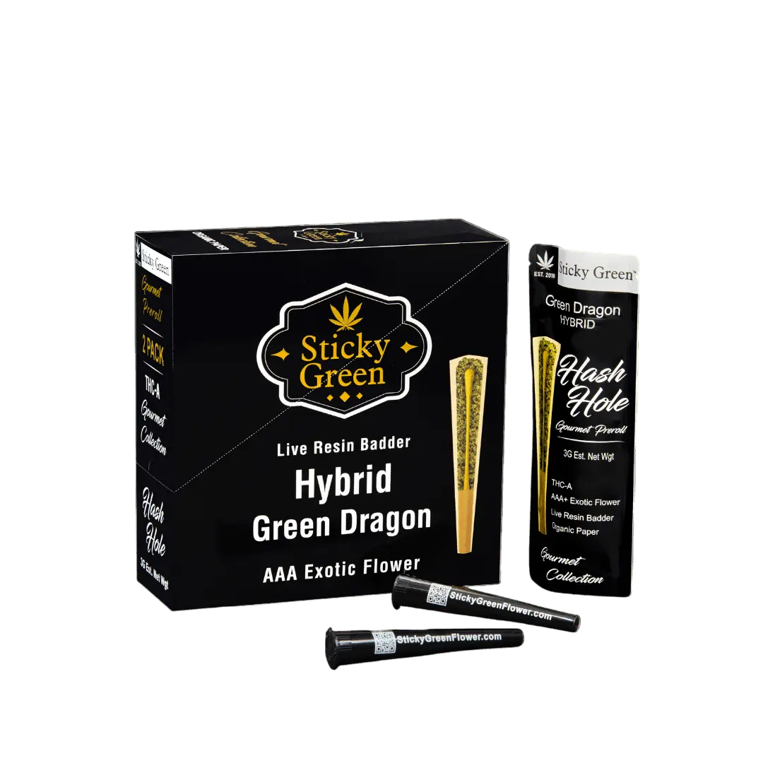 Green Dragon Hash Hole Pre Rolls (Hybrid) - Smoke empire