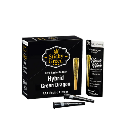 Green Dragon Hash Hole Pre Rolls (Hybrid) - Smoke empire