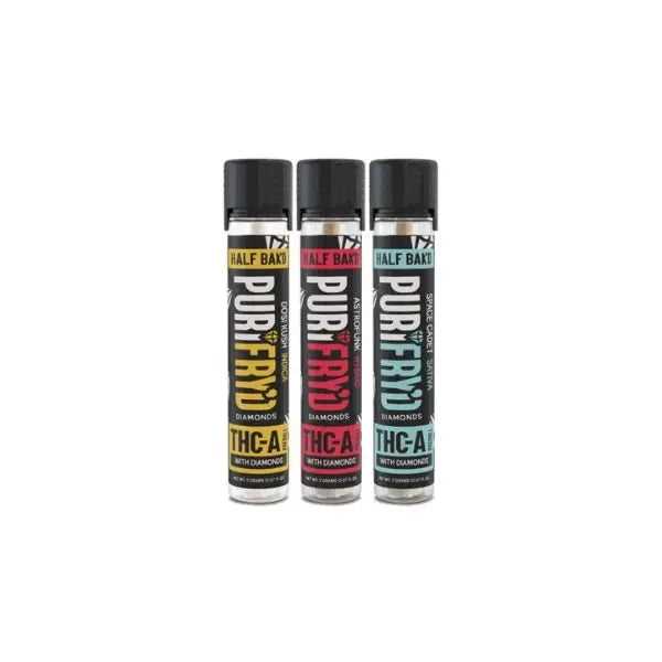 Half Bak'd THC-A Diamonds Pre Rolls | 2g - Smoke empire