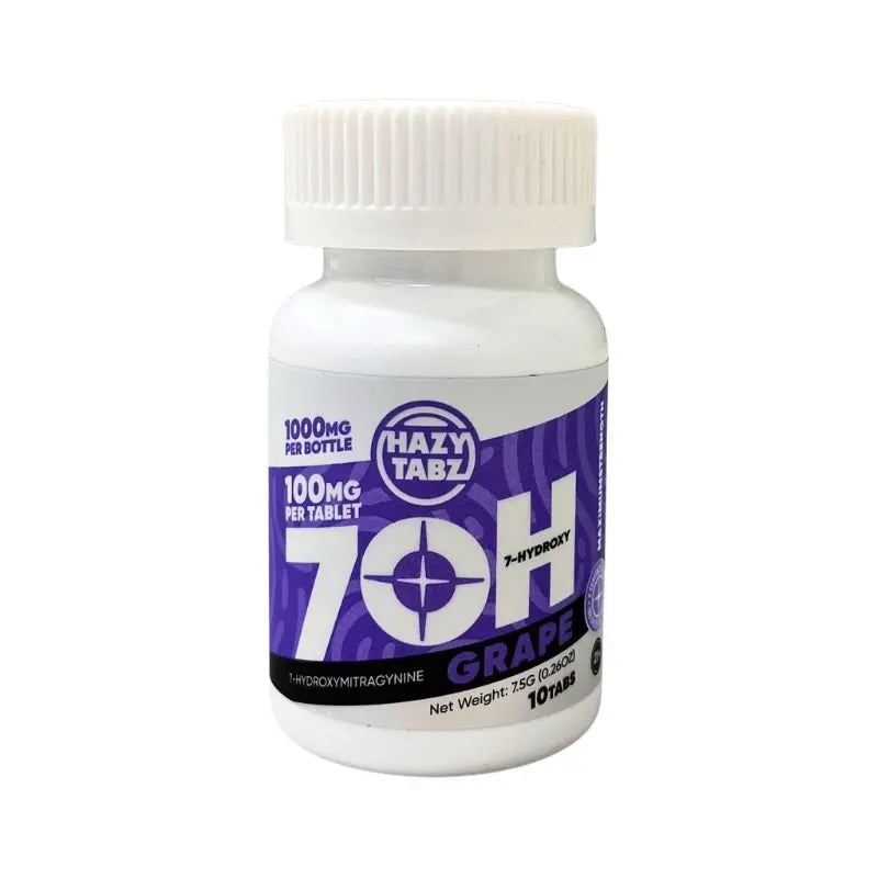 Hazy Tabz 7-Hydroxymitragynine Maximum Strength Tablets 10ct 100mg Per Tablet - Smoke empire