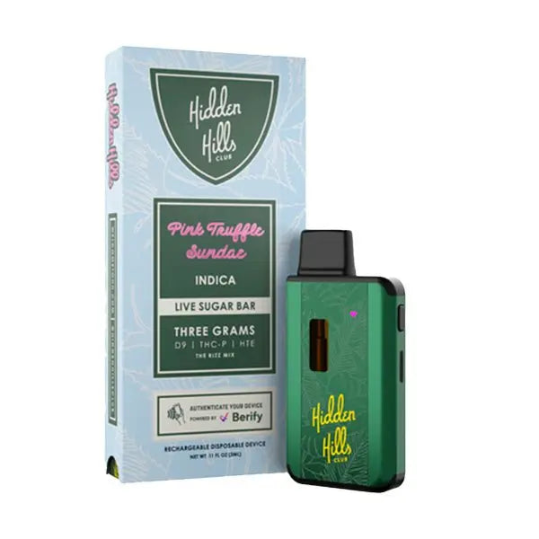 Hidden Hills Live Sugar Bar Disposable Pen 3gm - Smoke empire