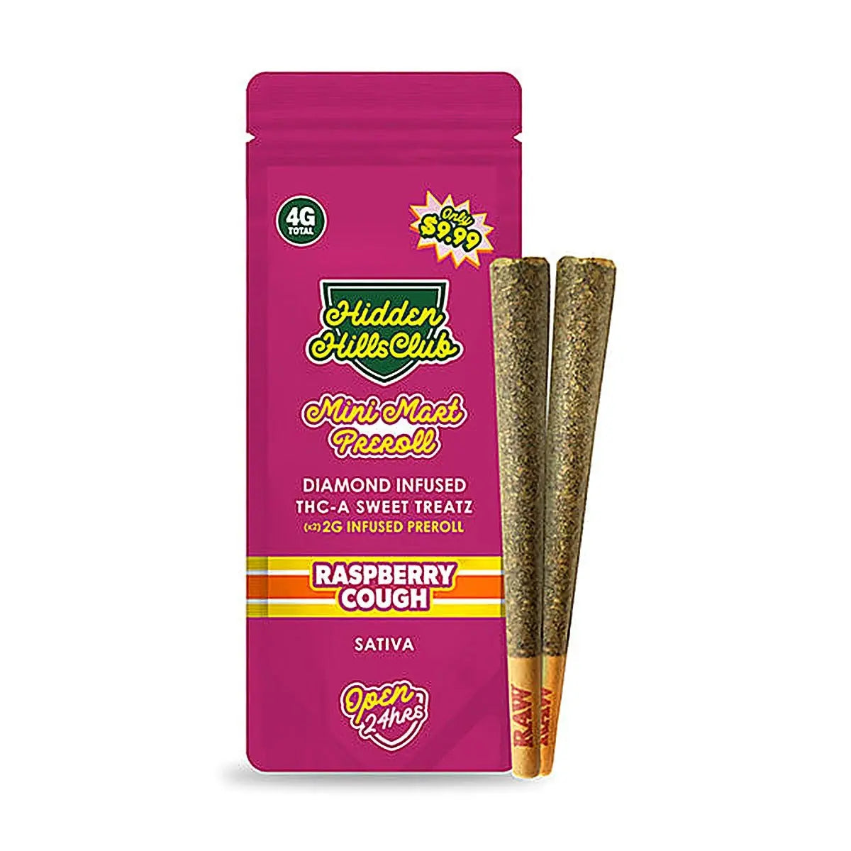 Hidden Hills Mini Mart Pre-Roll Diamond Infused THC-A Pre-Rolls 2PK (4g Total) - Smoke empire