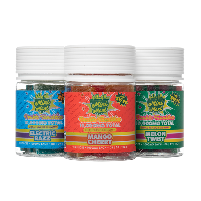 Hidden Hills Double Troublez Gummies 10000mg - Smoke empire