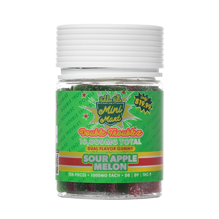 Hidden Hills Double Troublez Gummies 10000mg - Smoke empire