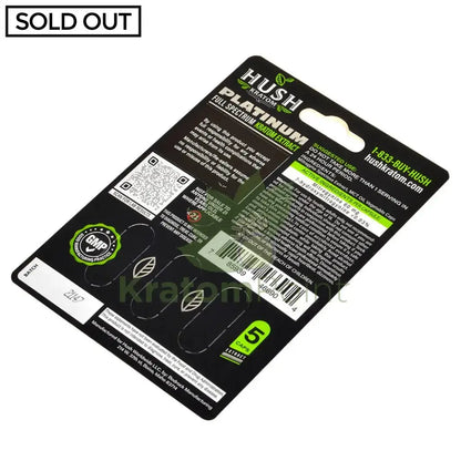 Hush Kratom Platinum Extract Capsules, 5 count - Smoke empire