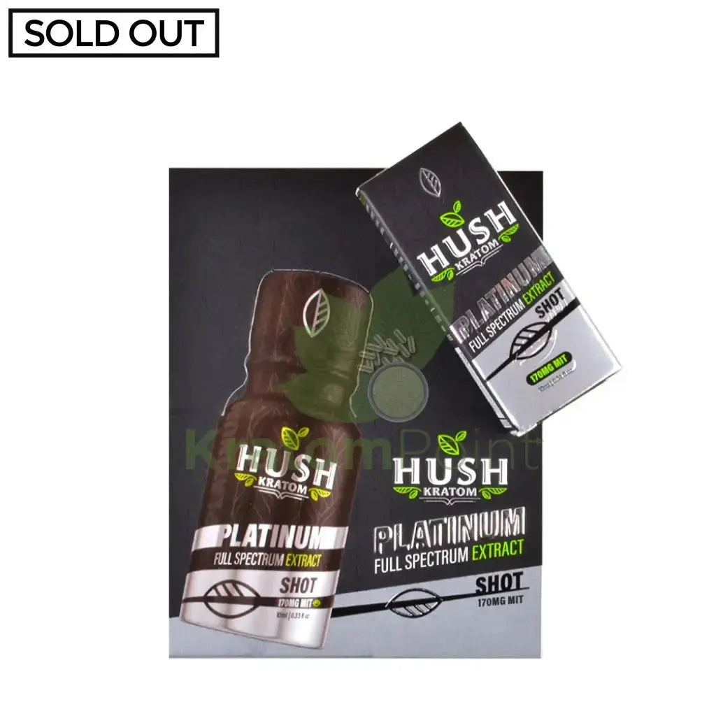 Hush Kratom Platinum Shot 10ml, 1 bottle - Smoke empire
