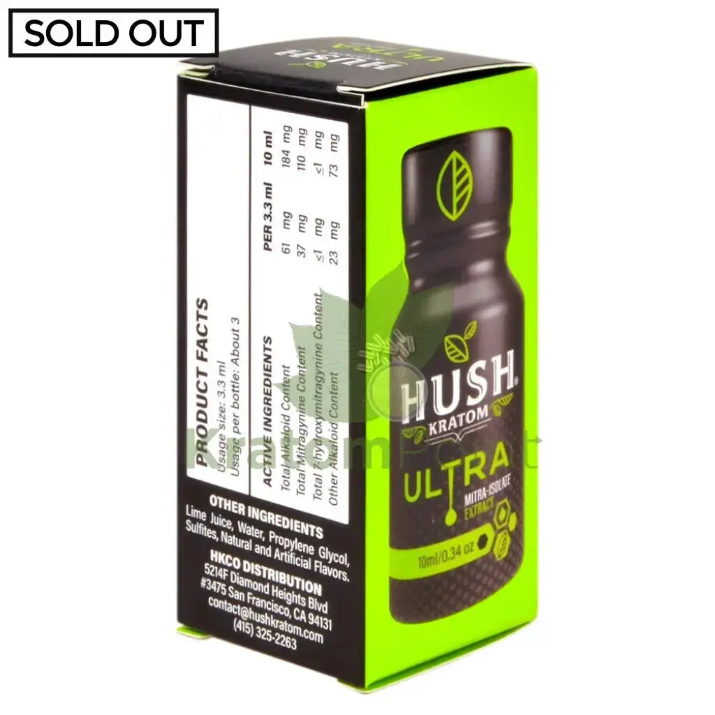 Hush Kratom Ultra Shot 10ml, 1 bottle - Smoke empire