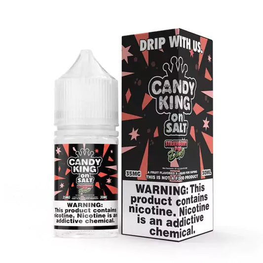Candy King on Salt Strawberry Pop Drops eJuice Candy King