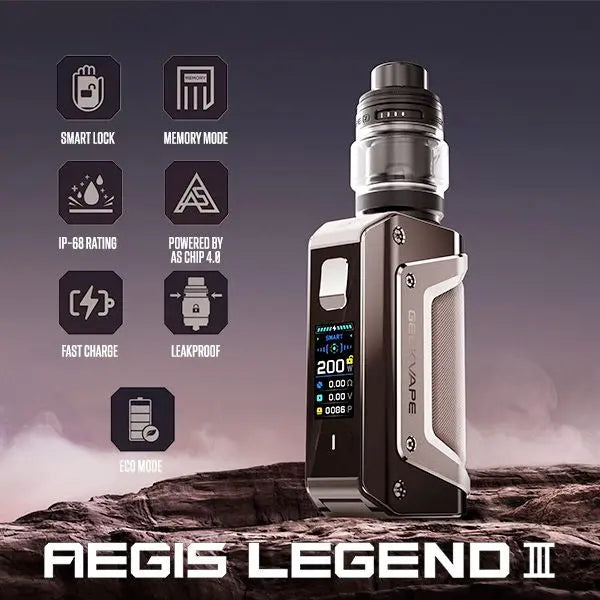 Geekvape Aegis Legend 3 Kit with Z FLI Tank - Smoke empire