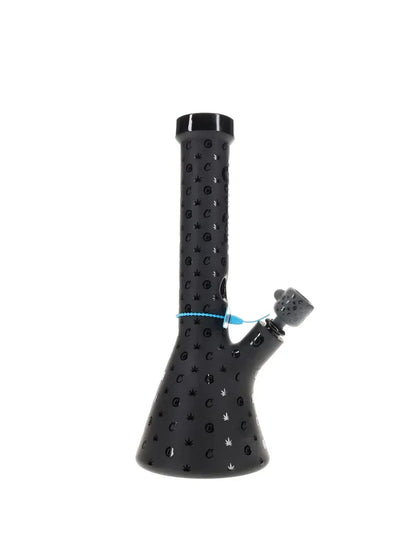 Cookies 14'' V Beaker Waterpipe - Black Logo - Smoke empire