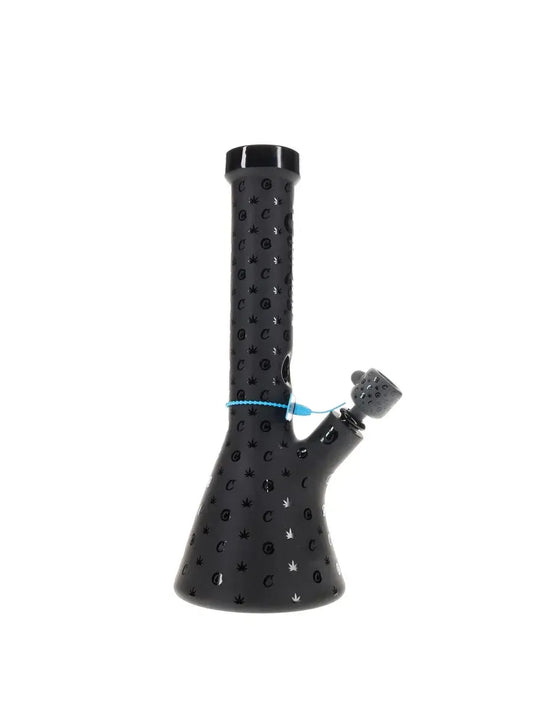 Cookies 14'' V Beaker Waterpipe - Black Logo - Smoke empire