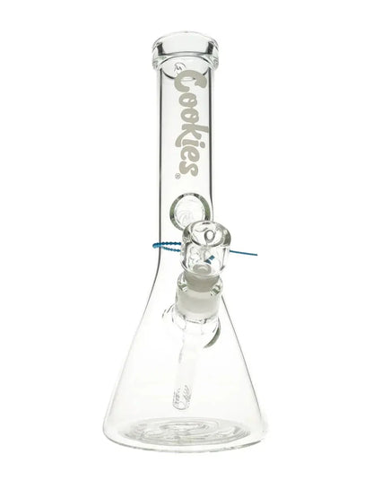 Cookies 13'' Original Beaker Waterpipe - White Logo - Smoke empire