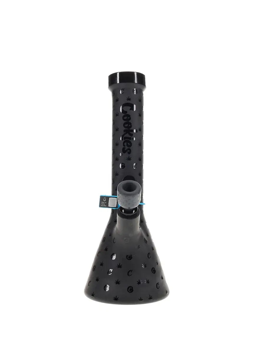 Cookies 14'' V Beaker Waterpipe - Black Logo - Smoke empire