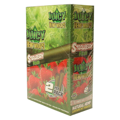 Juicy Hemp Wraps - 2 Piece Per Pack - 25 Packs Per Box - Smoke empire