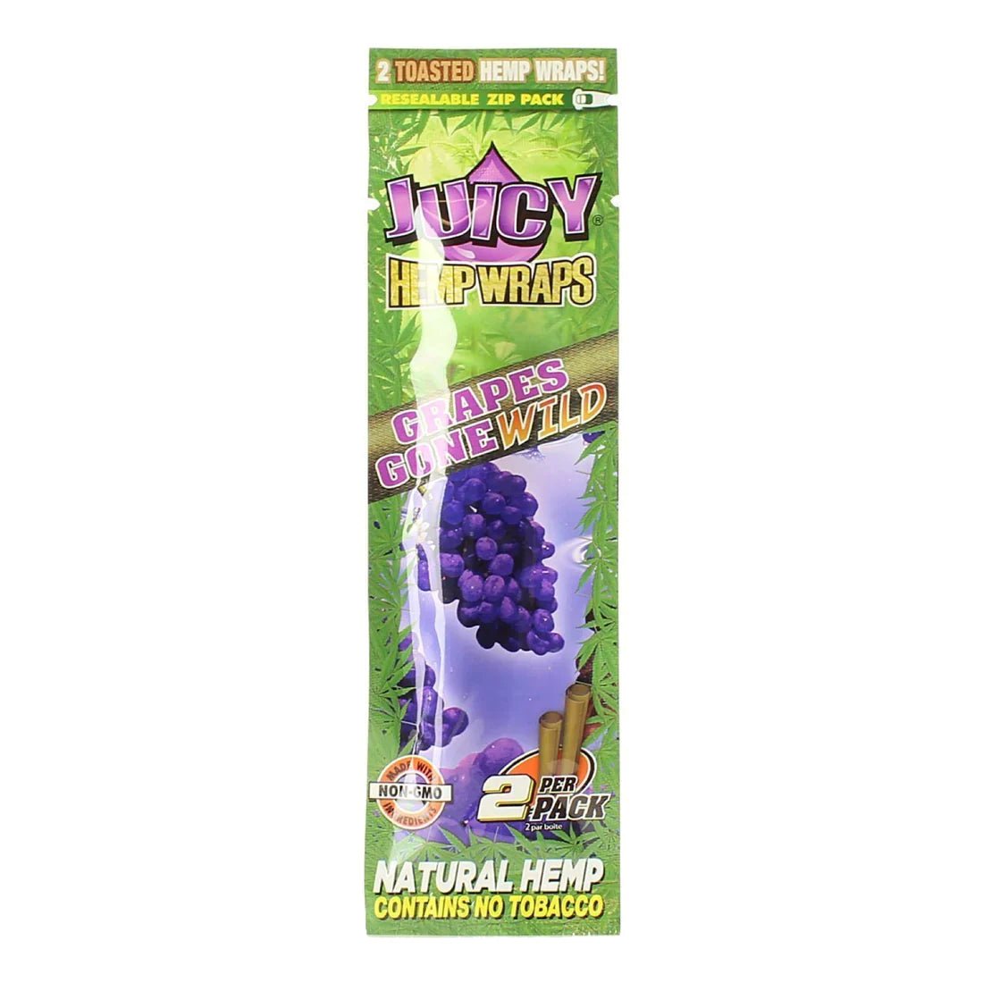 Juicy Hemp Wraps - 2 Piece Per Pack - 25 Packs Per Box - Smoke empire