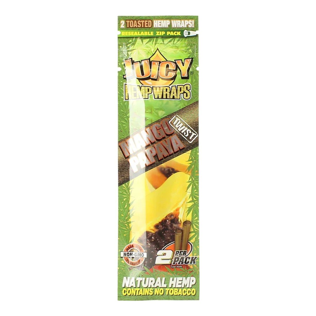 Juicy Hemp Wraps - 2 Piece Per Pack - 25 Packs Per Box - Smoke empire