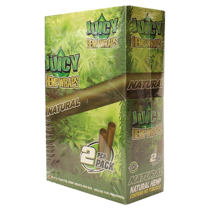 Juicy Hemp Wraps - 2 Piece Per Pack - 25 Packs Per Box - Smoke empire