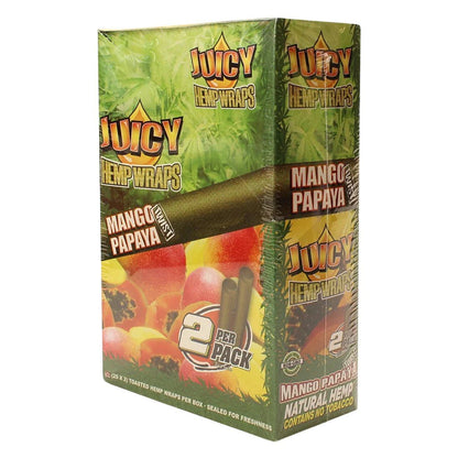 Juicy Hemp Wraps - 2 Piece Per Pack - 25 Packs Per Box - Smoke empire