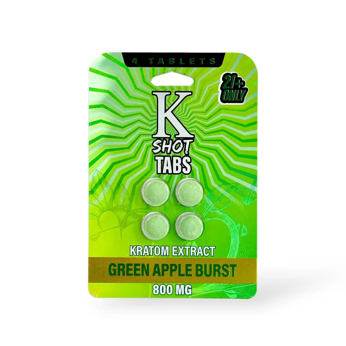 K Shot Tabs Kratom Extract Tablets 800mg 4ct - Smoke empire