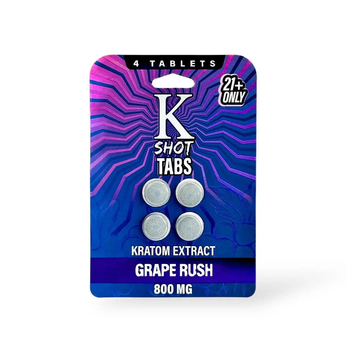 K Shot Tabs Kratom Extract Tablets 800mg 4ct - Smoke empire