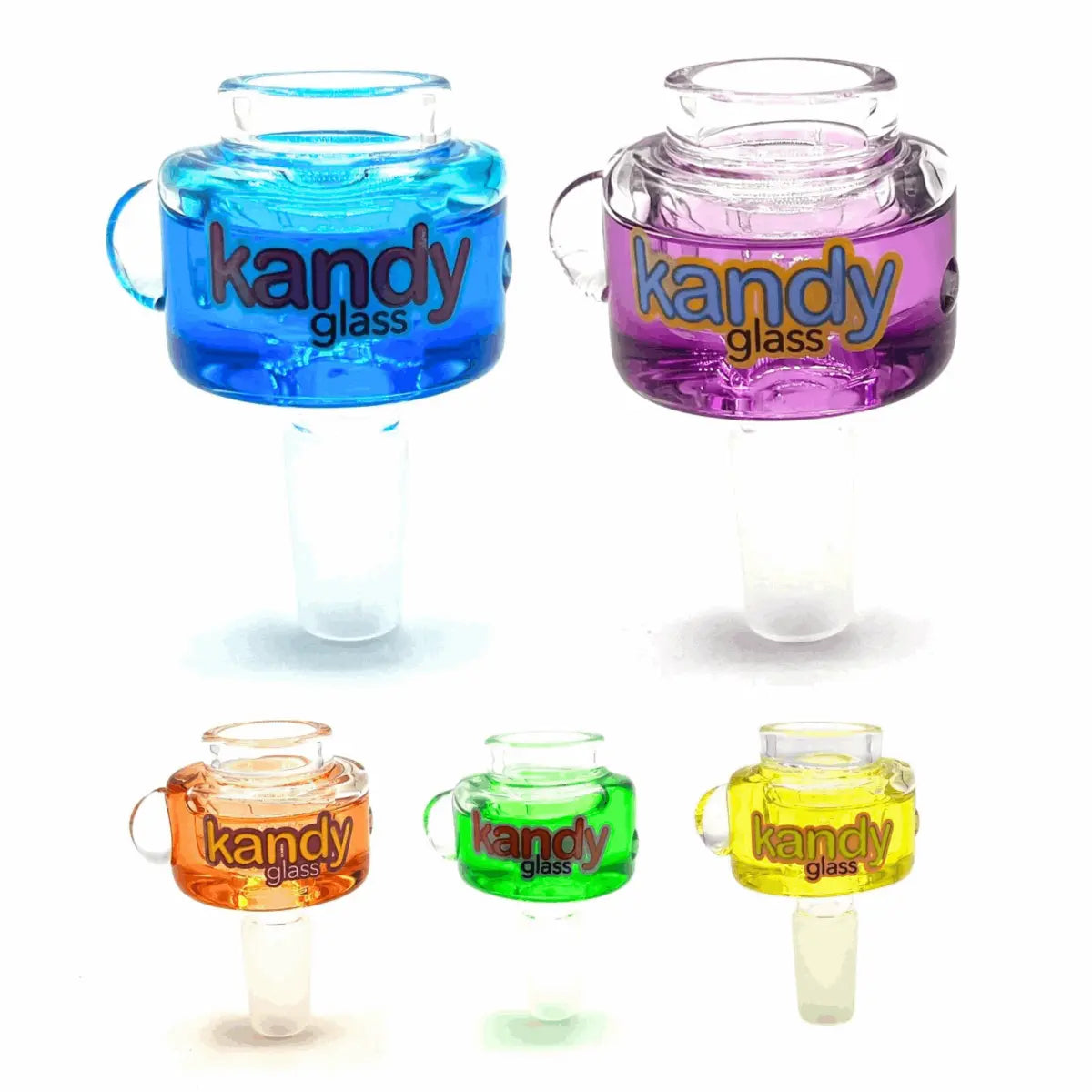 Kandy 14mm Glycerin Glass Bowl, Male Freeze - Smoke empire