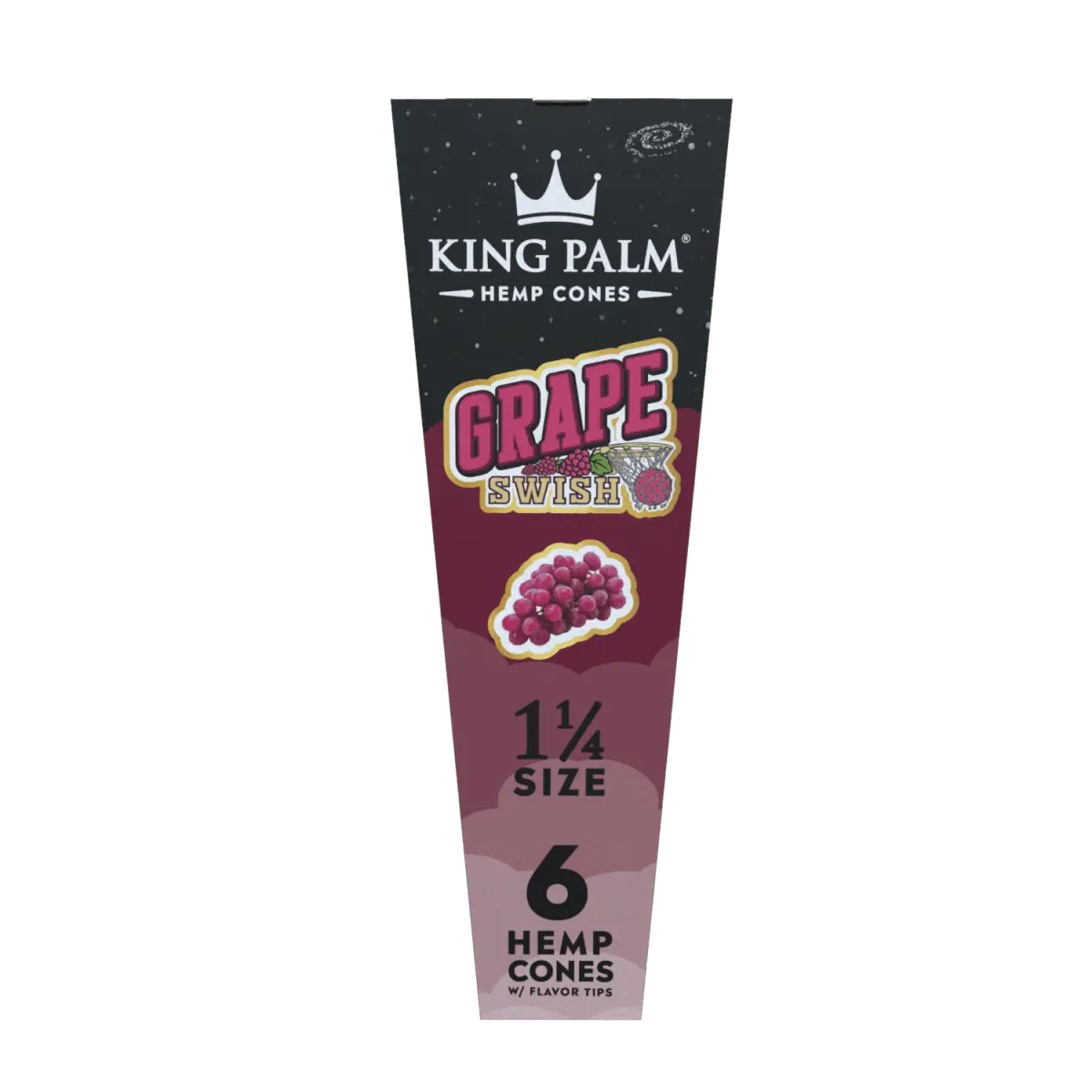 King Palm - 1 1/4 Size Hemp Cones - 6 Counts Per Pack - 30 Packs Per Box - Smoke empire
