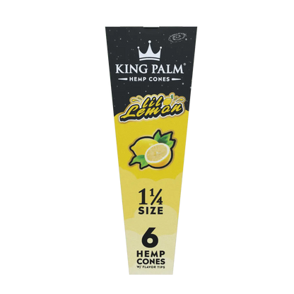 King Palm - 1 1/4 Size Hemp Cones - 6 Counts Per Pack - 30 Packs Per Box - Smoke empire