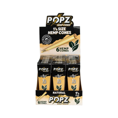 King Palm - 1 1/4 Size Hemp Cones - 6 Counts Per Pack - 30 Packs Per Box - Smoke empire