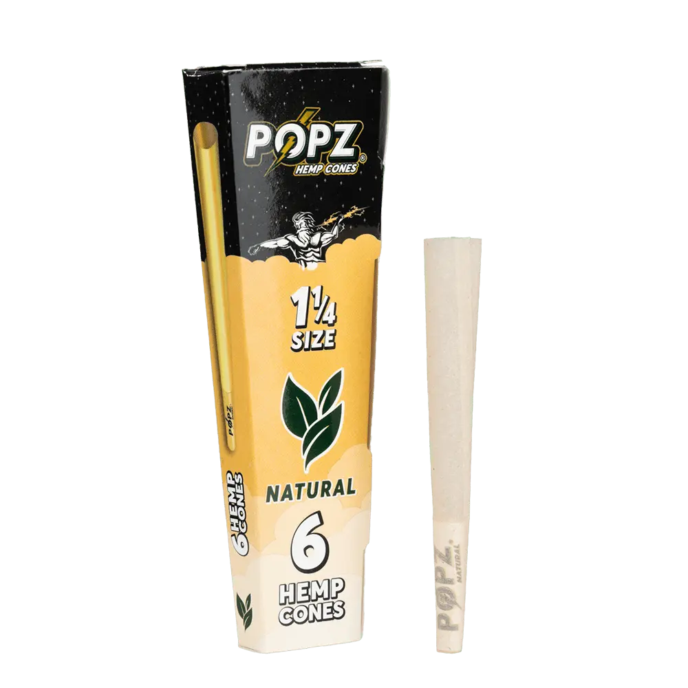 King Palm - 1 1/4 Size Hemp Cones - 6 Counts Per Pack - 30 Packs Per Box - Smoke empire