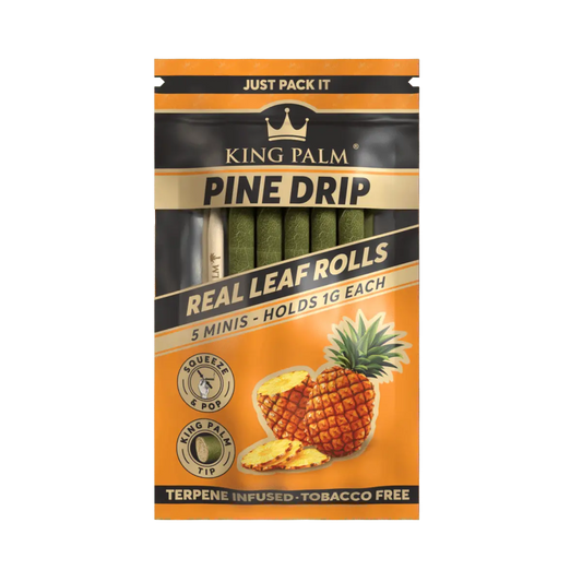 King Palm Cones Mini Size 5 Per Pack Pine Drip - Smoke empire