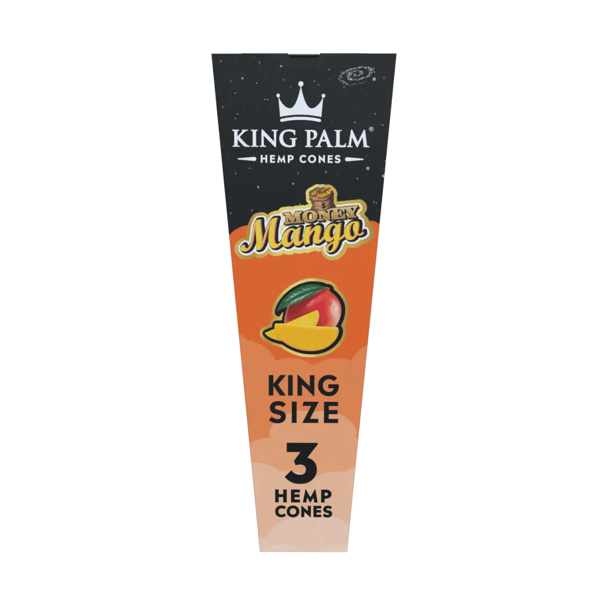 King Palm - KING SIZE Hemp Cones - 3 Counts Per Pack - 30 Packs Per Box - Smoke empire