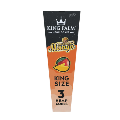 King Palm - KING SIZE Hemp Cones - 3 Counts Per Pack - 30 Packs Per Box - Smoke empire