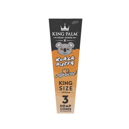 King Palm - KING SIZE Hemp Cones - 3 Counts Per Pack - 30 Packs Per Box - Smoke empire
