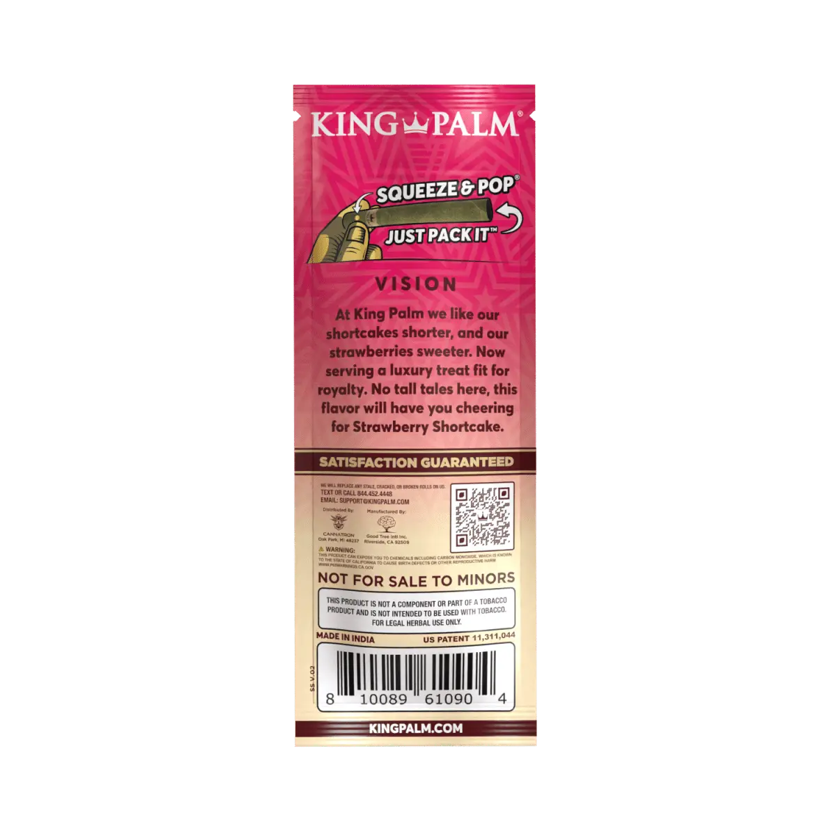 King Palm - Leaf Tubes Minis Rolls 1 Gram - 2 Counts Per Pack - 20 Packs Per Box - Smoke empire